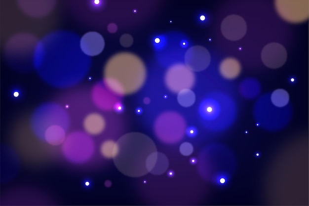 Vector fondo bokeh realista