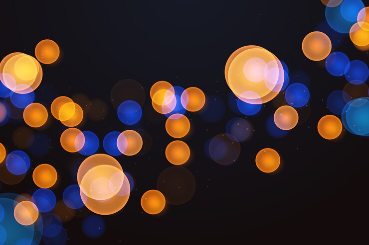 Vector fondo de bokeh realista