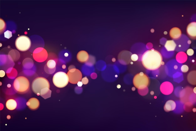 Fondo bokeh realista