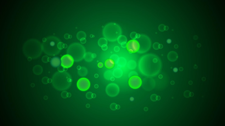 Vector fondo de bokeh verde realista efecto de luces de bokeh el fondo de bokeh premium ilustración vectorial de bokeh