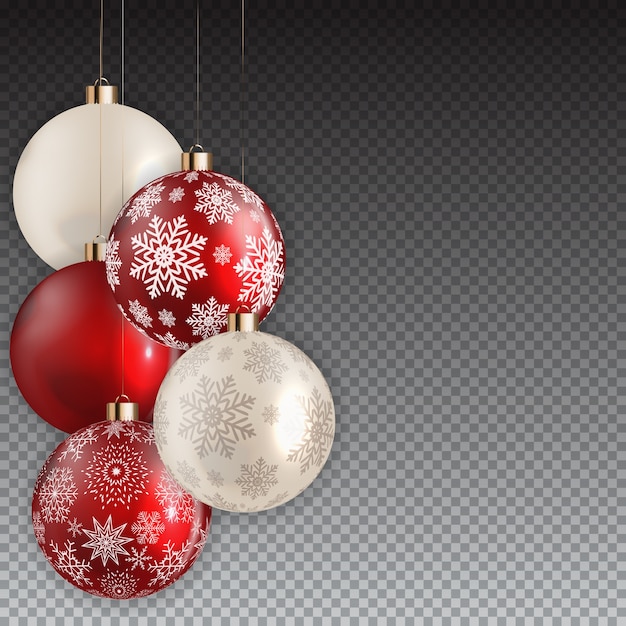 Fondo de bola de Navidad y año nuevo