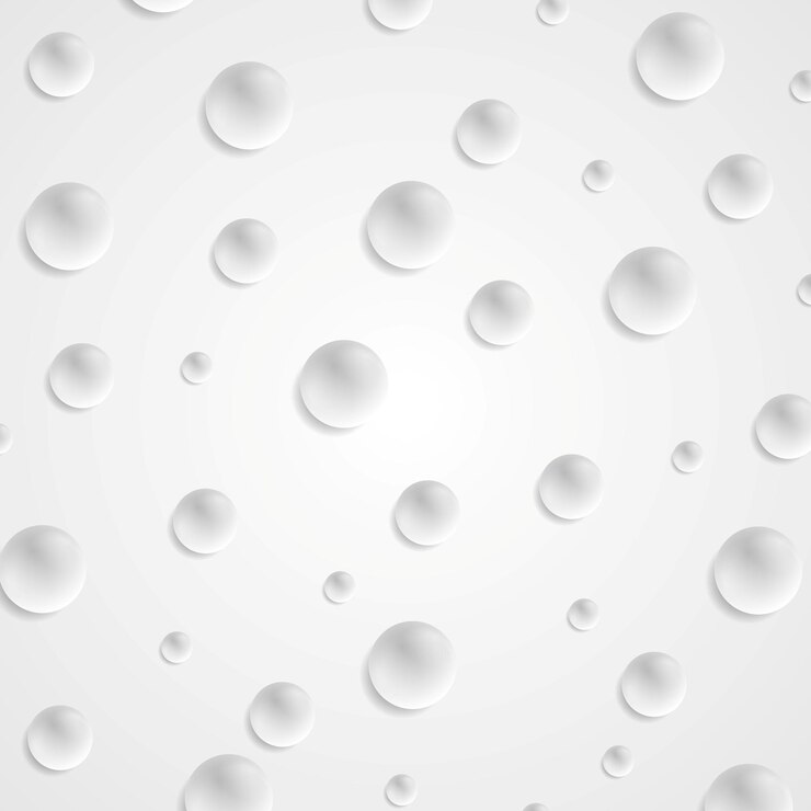 Vector fondo de bolas de círculo gris claro abstracto