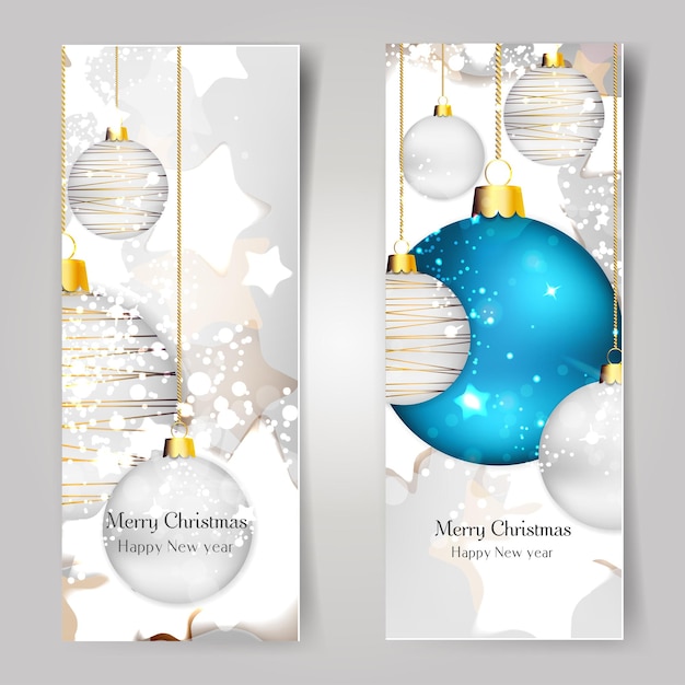Fondo con bolas de navidad