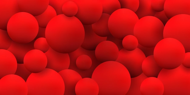 Fondo de bolas rojas