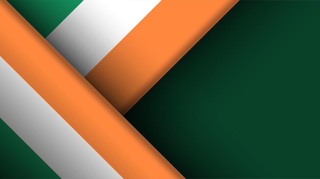 Fondo de borde Irlanda gráfico y etiqueta