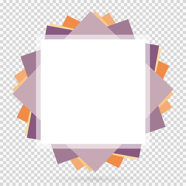 Vector fondo de borde de marco geométrico abstracto elementos de diseño para folleto o póster de negocios de portada de revista