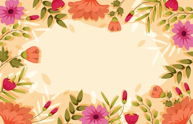 Fondo de borde de primavera