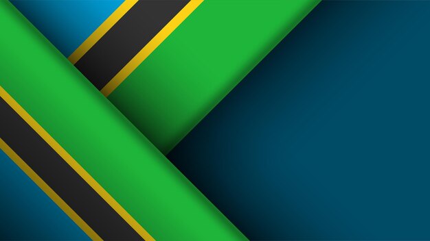 Fondo de borde Tanzania gráfico y etiqueta