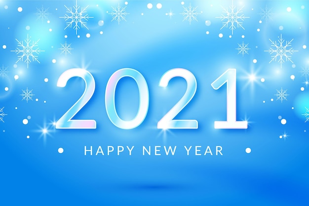 Fondo borroso año nuevo 2021