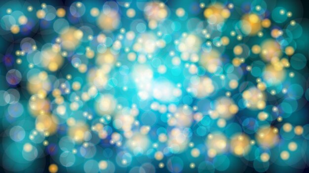 Fondo borroso azul abstracto con efecto bokeh Mágico brillante festivo multicolor hermoso
