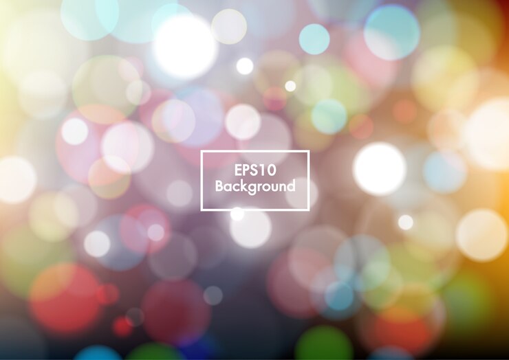 Vector fondo borroso bokeh colorido abstracto