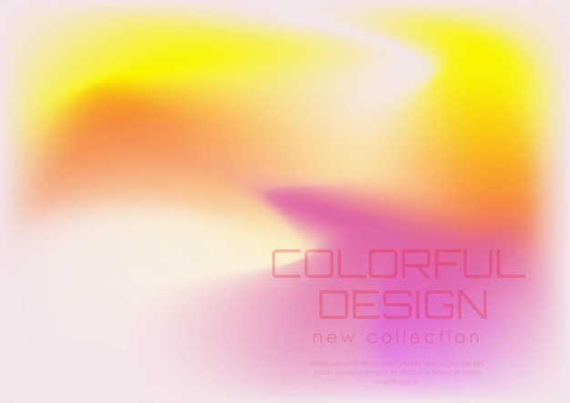 Fondo borroso colorido El gradiente de color del catálogo de la portada de la revista Una plantilla para un cartel de banner y un folleto Una versión abstracta del diseño moderno