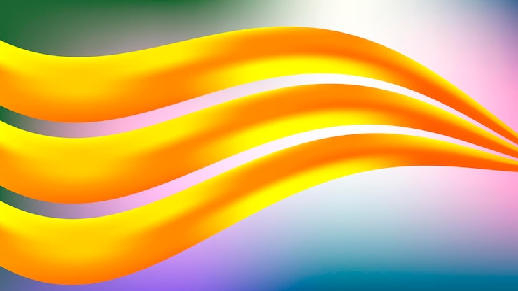 Vector fondo borroso colorido con onda tarjeta de degradado abstracto moderno cartel de negocios