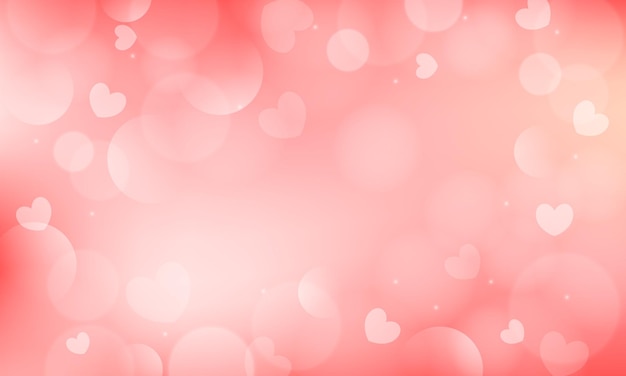 El fondo borroso del día de San Valentín