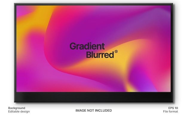 El fondo borroso de gradiente de moda con colores vibrantes