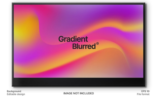 El fondo borroso de gradiente de moda con colores vibrantes