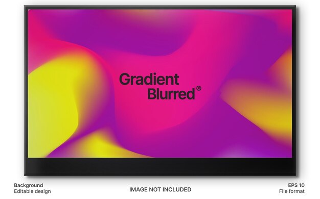 El fondo borroso de gradiente de moda con colores vibrantes