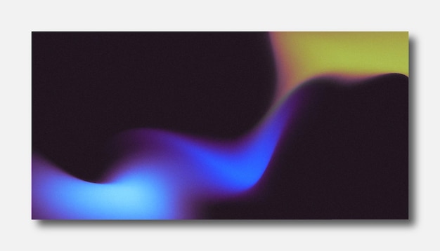 Fondo borroso moderno degradado de color abstracto y plantilla de textura de grano de película con un elegante