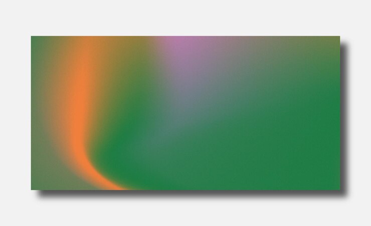 Vector fondo borroso moderno degradado de color abstracto y plantilla de textura de grano de película con un elegante