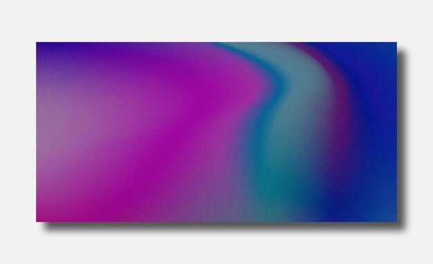 Fondo borroso moderno degradado de color abstracto y plantilla de textura de grano de película con un elegante