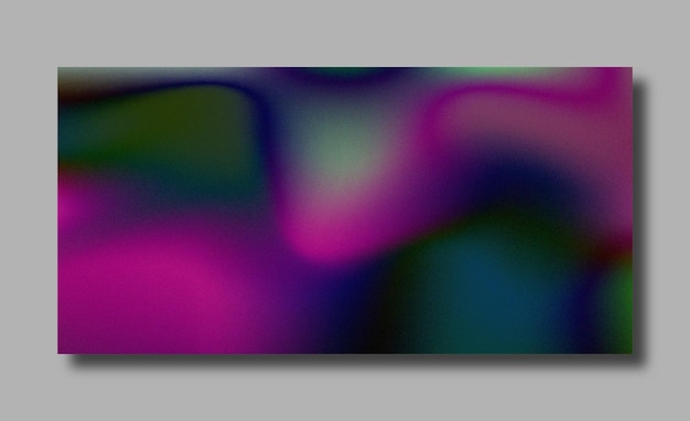 Fondo borroso moderno degradado de color abstracto y plantilla de textura de grano de película con un elegante