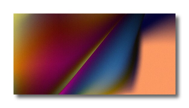 Fondo borroso moderno degradado de color abstracto y plantilla de textura de grano de película con un elegante