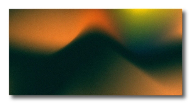 Fondo borroso moderno degradado de color abstracto y plantilla de textura de grano de película con un elegante