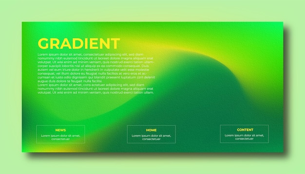 Fondo borroso moderno degradado de color abstracto y plantilla de textura de grano de película con un elegante
