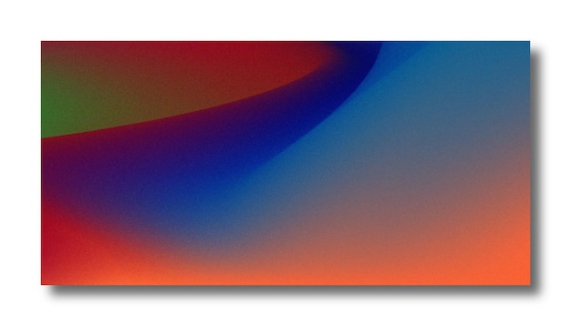 Fondo borroso moderno degradado de color abstracto y plantilla de textura de grano de película con un elegante