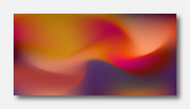 Fondo borroso moderno degradado de color abstracto y plantilla de textura de grano de película con un elegante