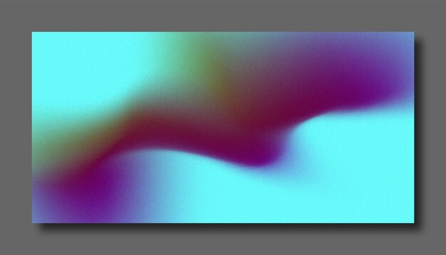 Fondo borroso moderno degradado de color abstracto y plantilla de textura de grano de película con un elegante