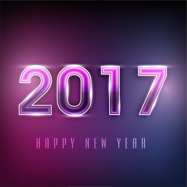 Fondo brillante de año nuevo en tonos morados