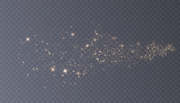 Fondo brillante de brillo navideño Efecto de luz Bokeh de una explosión de partículas parpadeantes