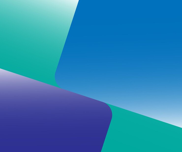 Fondo brillante de forma azul degradado