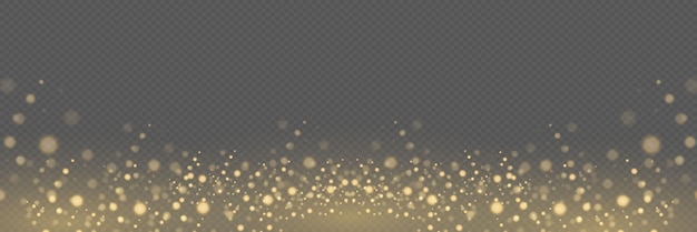 Fondo brillante de Navidad con polvo brillante y fondo dorado claro