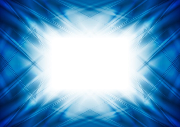Fondo brillante que brilla intensamente azul brillante abstracto