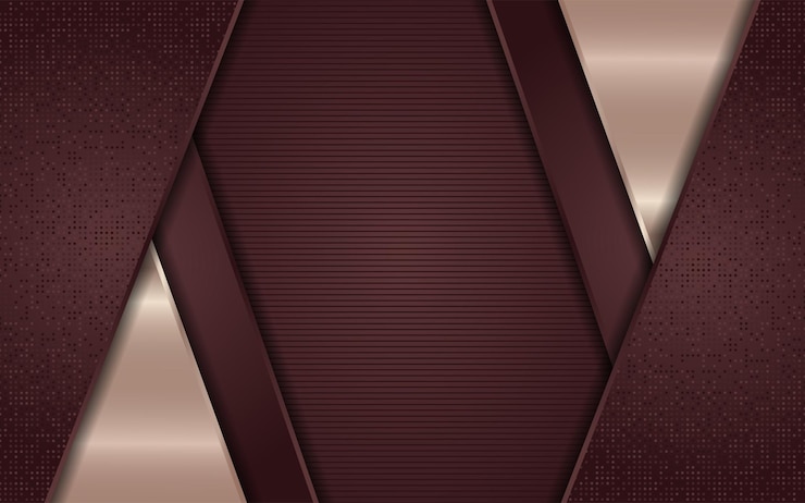 Vector fondo de brillo marrón abstracto combinado con líneas doradas brillantes