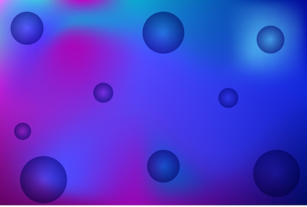 Fondo de burbuja degradado abstracto color azul y violeta