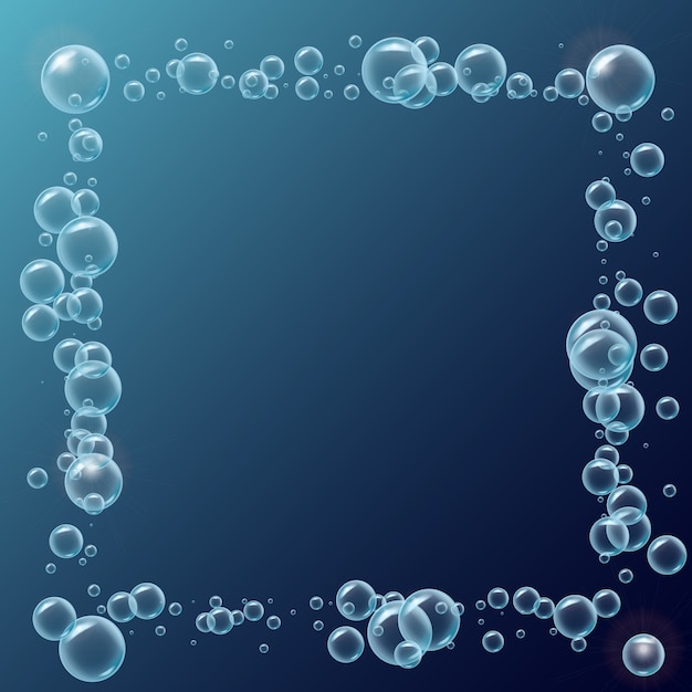 Fondo de burbujas de agua o sopa