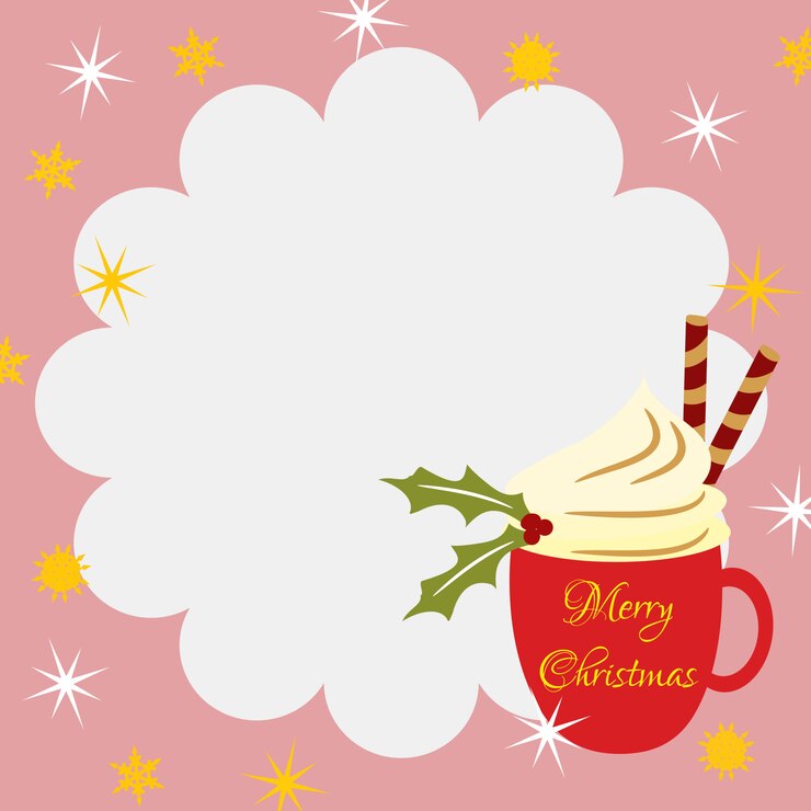 Vector fondo de café de navidad.