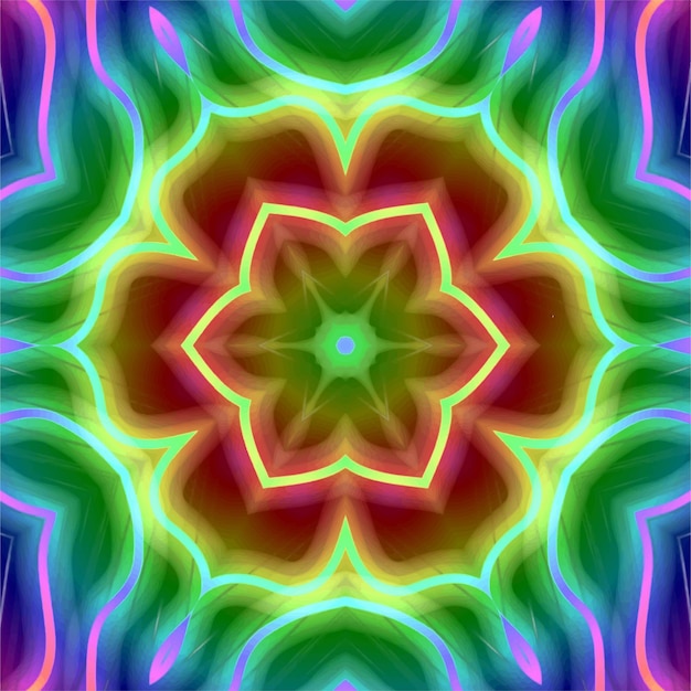 Fondo de caleidoscopio abstracto Hermoso caleidoscopio de patrones sin fisuras Textura de mosaico multicolor Textura de caleidoscopio sin fisuras Diseño único de caleidoscopio