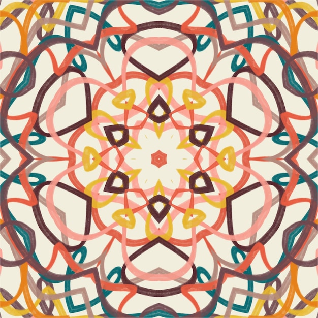Fondo de caleidoscopio abstracto Hermoso caleidoscopio de patrones sin fisuras Textura de mosaico multicolor Textura de caleidoscopio sin fisuras Diseño único de caleidoscopio