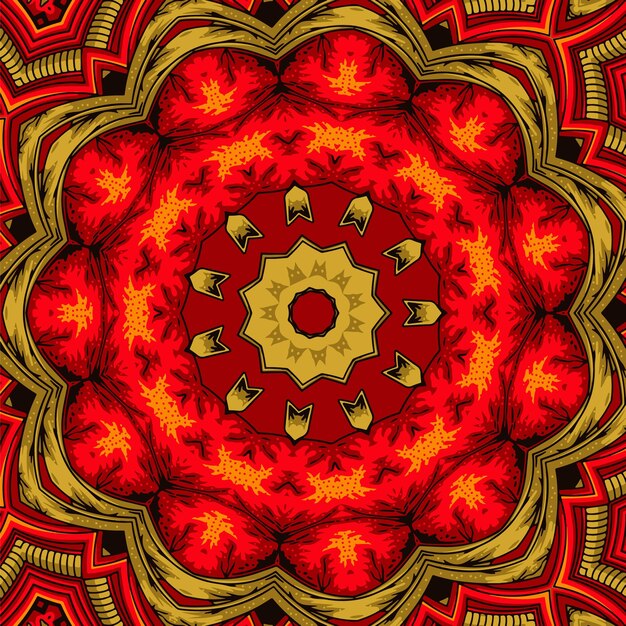 Fondo de caleidoscopio abstracto Hermoso patrón sin costuras de caleidoscopio Textura de mosaico colorido
