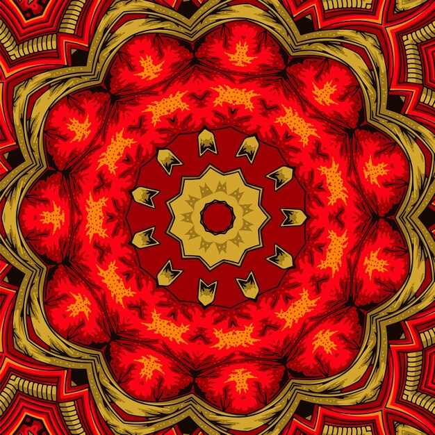 Vector fondo de caleidoscopio abstracto hermoso patrón sin costuras de caleidoscopio textura de mosaico colorido