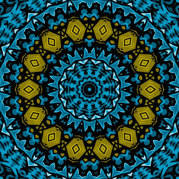 Fondo de caleidoscopio abstracto Patrón sin costuras de hermoso caleidoscopio Textura de mosaico colorido Textura de caleidoscopio sin costuras