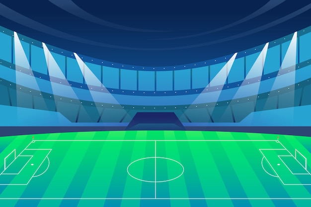 Vector fondo de campo de fútbol degradado