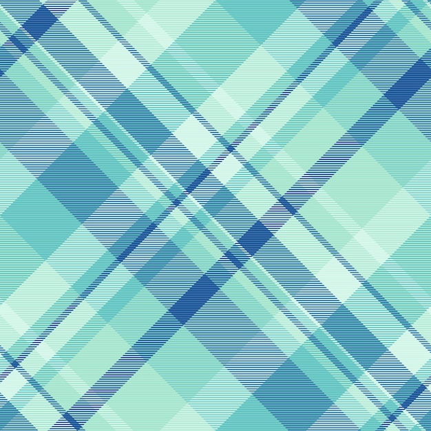 Fondo de campo textil a cuadros recién nacido patrón de chequeo sin costuras tela de tartan vectorial de textura de la India en colores claros y azules