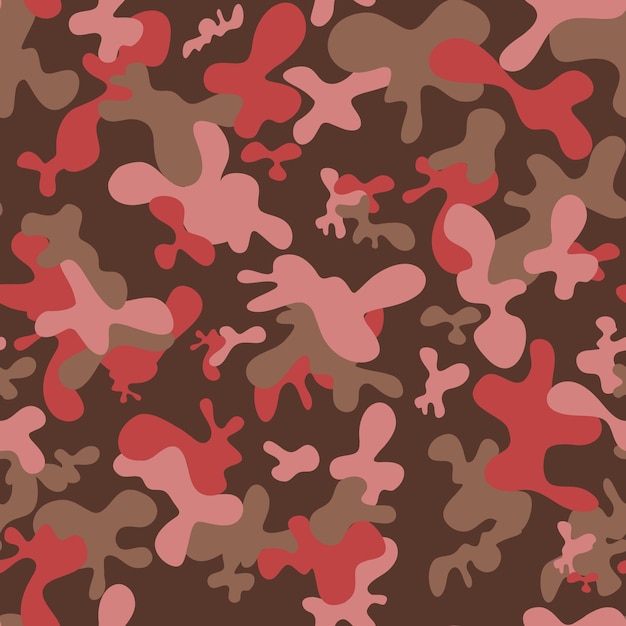 Fondo de camuflaje Vector de patrón sin costuras