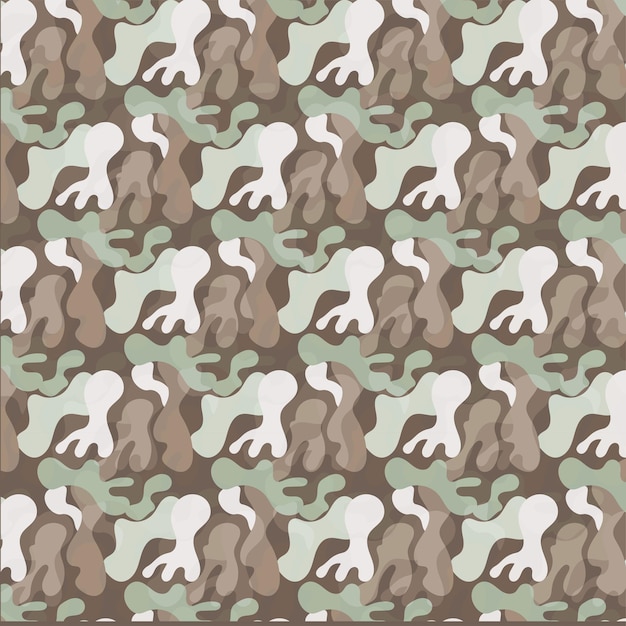 fondo de camuflaje vectorial blanco y verde