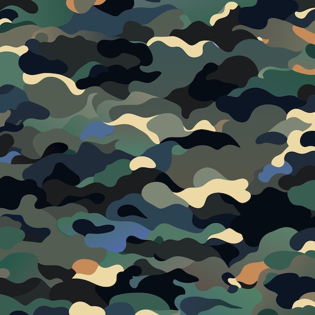 Fondo de camuflaje vectorial ideal para trabajos de diseño gráfico
